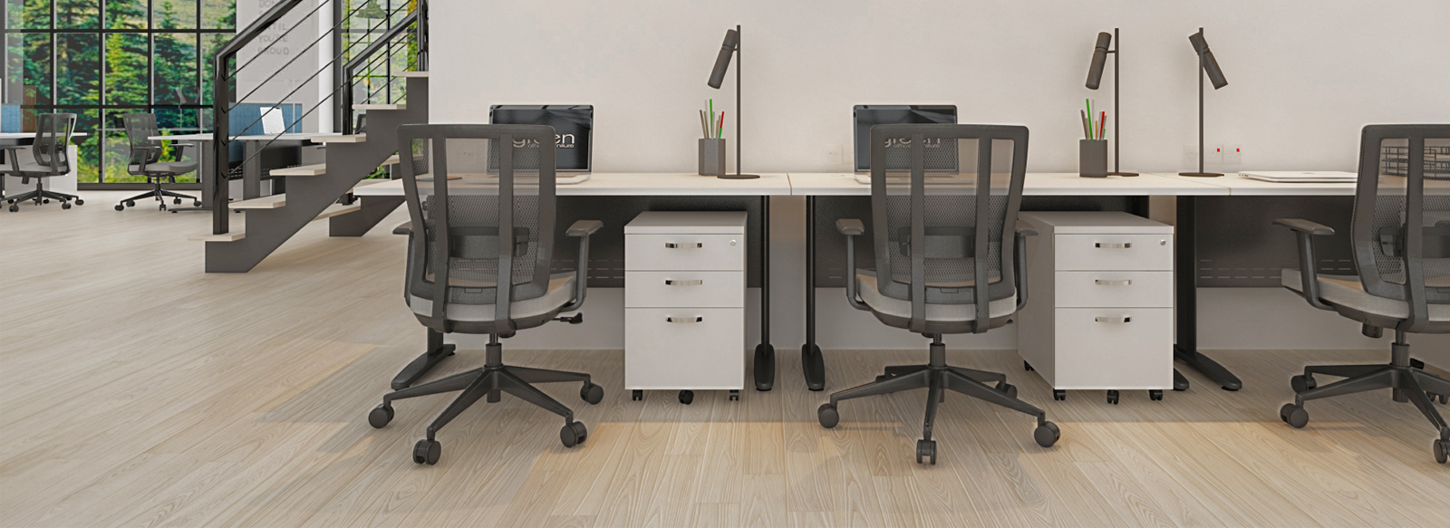 Been Series Straight Workstation