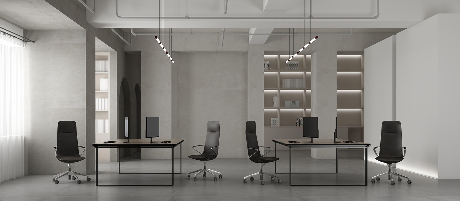 Workaholic™ Premium Amola leather chair - Open space area