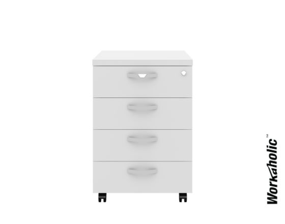 Workaholic™  Mobile Pedestal 4 Drawers