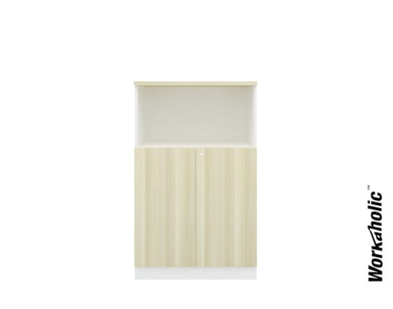 Workaholic™ 1310H Medium Cabinet Swing Door+ Open Shelf