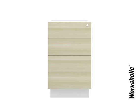 Workaholic™ Fixed Pedestal 4Drawers