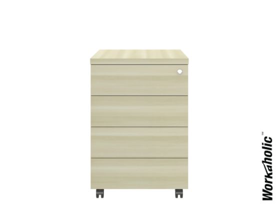 Workaholic™  Mobile Pedestal 4 Drawers