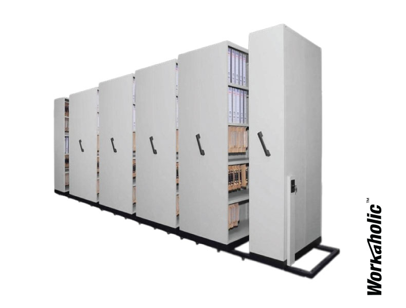 Workaholic™ Steel Storage 10 Bay Mobile Compactor