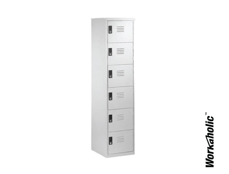 Workaholic™ Steel Storage 6 Compartment Steel Locker