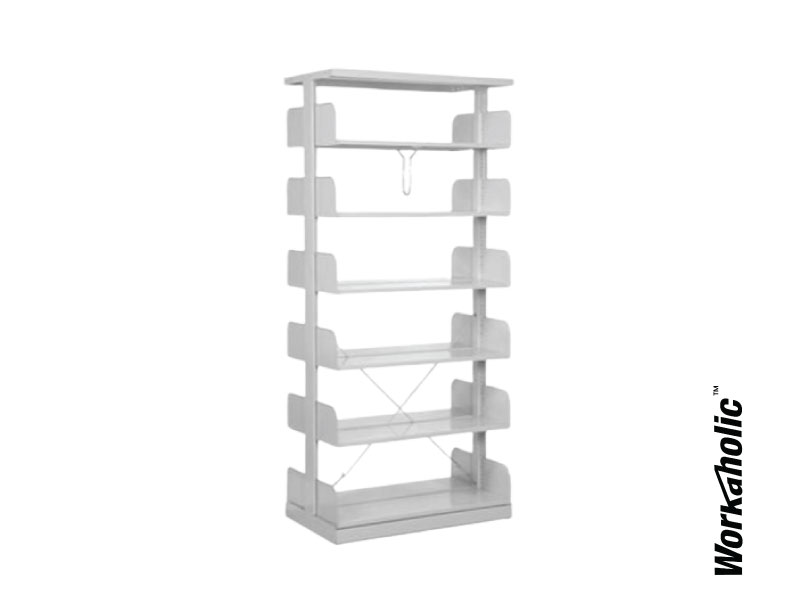 Workaholic™ Steel Storage 6 Level Library Shelf