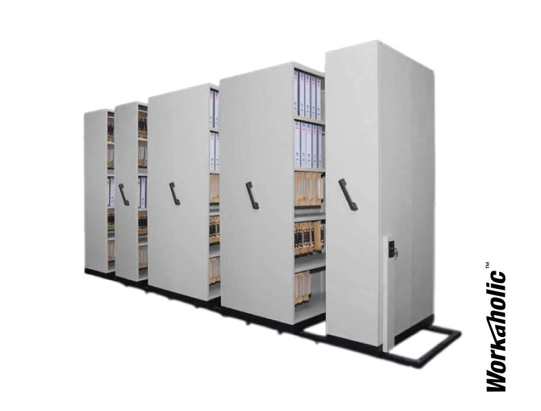 Workaholic™ Steel Storage 7 Bay Mobile Compactor