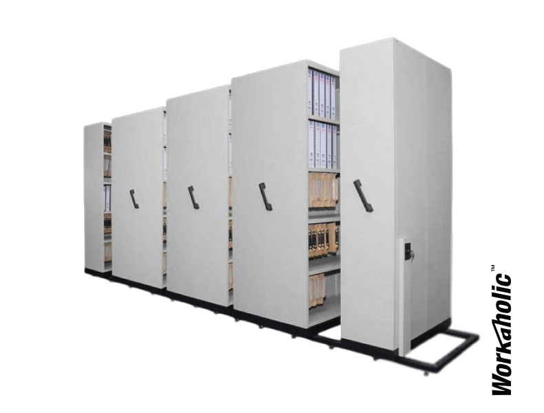 Workaholic™ Steel Storage 8 Bay Mobile Compactor